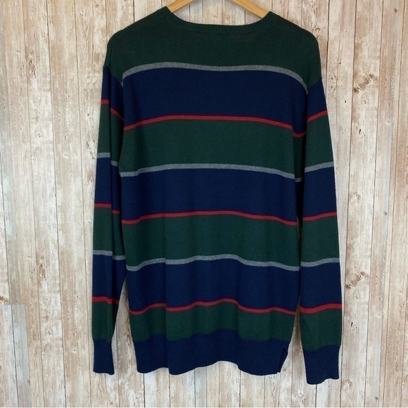 Rails Kent Rugby Stripe Cotton/Wool Blend Striped Long Sleeve Sweater Size L Men - Picture 6 of 10